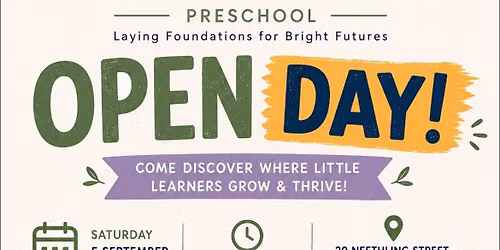 OPEN DAY @ Cornerstone Preschool
