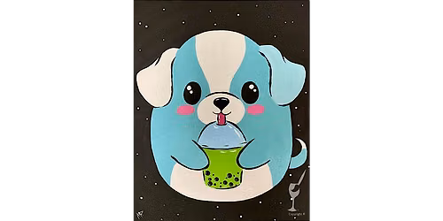 Squishy Boba Pup - Paint and Sip in Houston | Classpop!\u2122