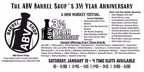 ABV Barrel Shop Mini Whiskey Festival Featuring Pours from 25+ Brands