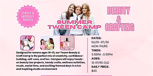 ORLANDO TWEEN SUMMER CAMP AGES 10- 13 YEARS OLD
