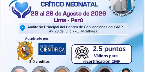 XIX CURSO TALLER INTERNACIONAL DE AVANCES EN EL CUIDADO CRITICO NEONATAL