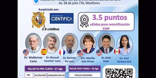 XIX CURSO TALLER INTERNACIONAL DE AVANCES EN EL CUIDADO CRITICO NEONATAL 