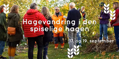Hagevandring i den spiselige hagen
