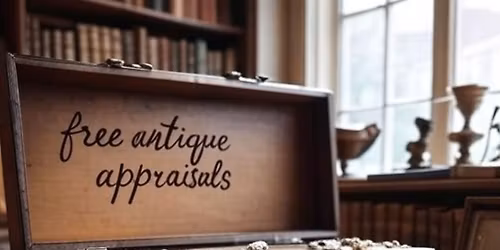 ANTIQ\u2019S \u201cfree\u201d verbal antique appraisal service "EVERY SATURDAY - ALL YEAR LONG"