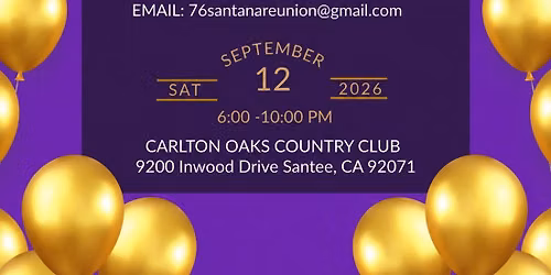 Santana High School Class of 1976 Class Reunion
