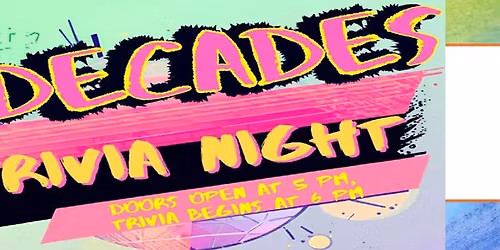 DECADES TRIVIA NIGHT-SPRING FUNDRAISER FOR ASPIRE ACADEMY