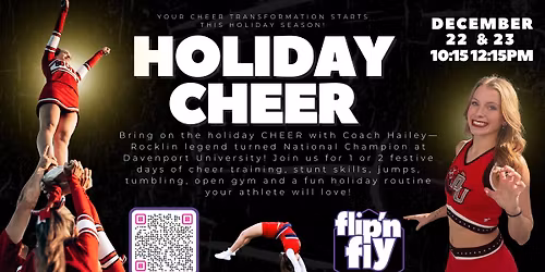 Holiday Cheer Clinic with Coach Hailey
