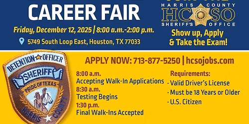HCSO Detention Officer Career Fair