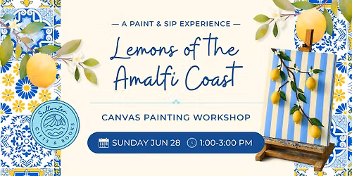 Lemons of the Amalfi Coast: Canvas Painting Workshop