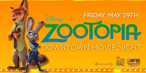 Downtown Movie Night with KCSA featuring Zootopia