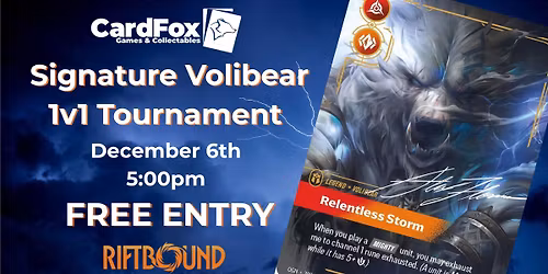 Signature Volibear Riftbound Tournament!