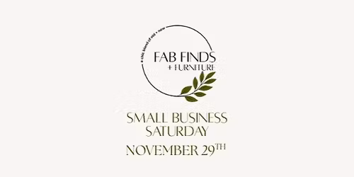 Small Business Saturday at Fab Finds + Furniture