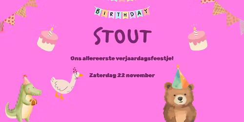 Ons allereerste verjaardagsfeestje!