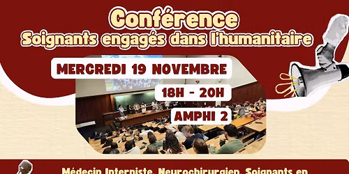 Conf\u00e9rence soignants engag\u00e9s dans l\u2019humanitaire \ud83e\udec2