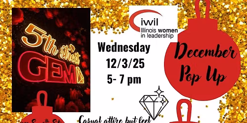 IWIL December Pop-Up Social