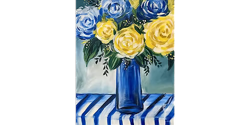 Blue Blooms - Paint and Sip in Houston | Classpop!\u2122