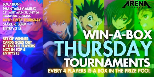Union Arena Win-A-Box Thursday Tournaments