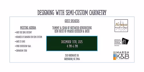 ASID Carolinas: Designing with Semi-Custom Cabinetry
