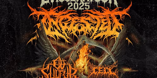 INGESTED: EVISCERATOUR 2025 with Distant, Ov Sulfur, Cell, and Crucifiction - Pomona, Ca