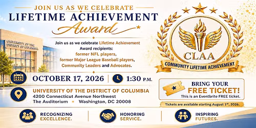 The 2026 Community Lifetime Achievement Awards Special Ceremony