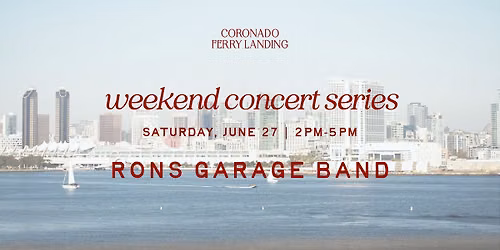 RONS GARAGE BAND – WEEKEND CONCERT SERIES