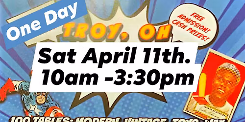 Pokemon show. Sat April 11. 10am-3:30pm. Poultry building. Miamicounty Fairgrounds, Troy oh