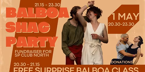 BALBOA & SHAG PARTY w\/ DJ & FREE SURPRISE BALBOA CLASS