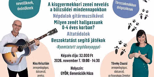 Hova fut a kisnyuszi? zenei alap tov\u00e1bbk\u00e9pz\u00e9s kicsi gyermeket nevel\u0151knek Gy\u0151rben