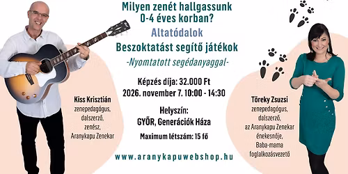 Hova fut a kisnyuszi? zenei alap tov\u00e1bbk\u00e9pz\u00e9s kicsi gyermeket nevel\u0151knek Gy\u0151rben