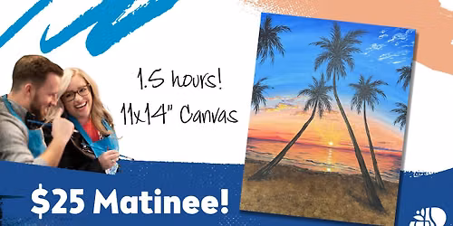 $25 Matinee Puerto Rican Sunset Paint and Sip Afternoon