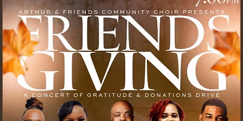 AAFCC Presents: FRIENDSGIVING: A Concert of Gratitude and Donation Drive