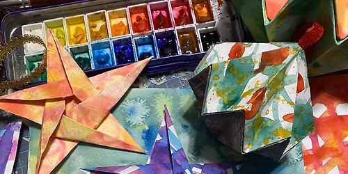 Watercolor Workshop - Watercolor Origami Ornaments - Star and Ballon