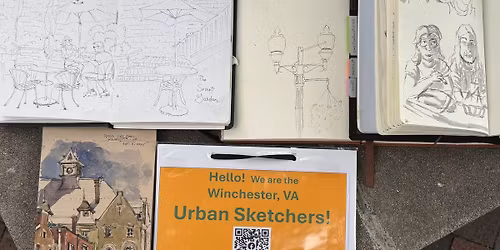 Urban Sketch:  Winchester Airport