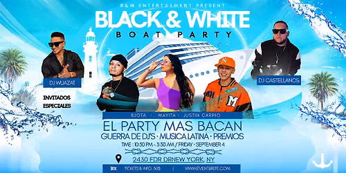 Black & White Boat Party
