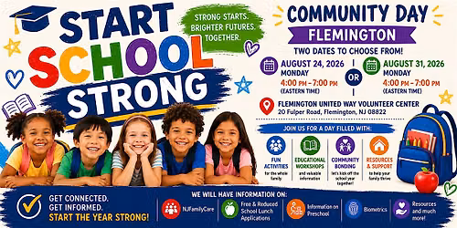 Start School Strong Community Day (Flemington) August 31, 2026