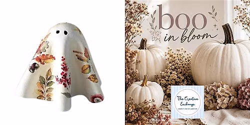 Boo in Bloom - Flower Pressed Ghosts and Pumpkins
