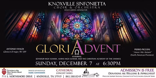 Cathedral Concert: KNOXVILLE SINFONIETTA (Choir & Orchestra)