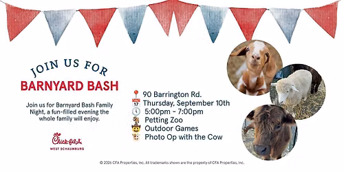 Barnyard Bash 2026 at Chick-fil-A\u00ae West Schaumburg