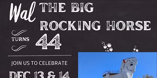 Wal The Big Rocking Horse turns 44!