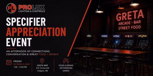 Prolux 2026 Specifier Appreciation Event