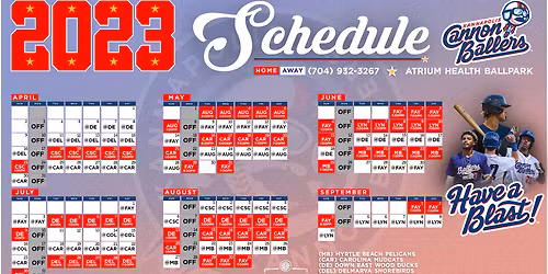 Kannapolis Cannon Ballers at Columbia Fireflies