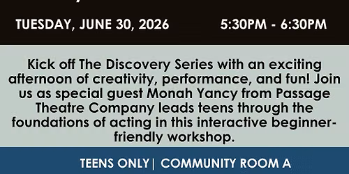 Foundations of Acting with Monah Yancy