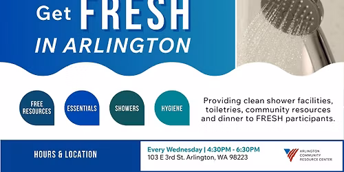 Come by and get FRESH! (Free Showers in Arlington)