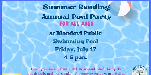 Summer Reading All Ages Program: Pool Party!