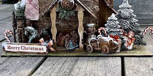 All Day Mixed Media Workshop with Jamie or Lisa 'Christmas House'