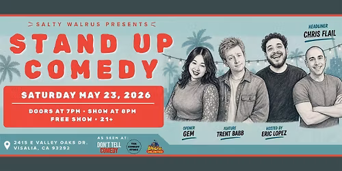 Salty Walrus presents Stand-Up Comedy
