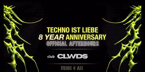 TECHNO IST LIEBE 8Y ANNIVERSARY afterhours 15.11 (Saturday)