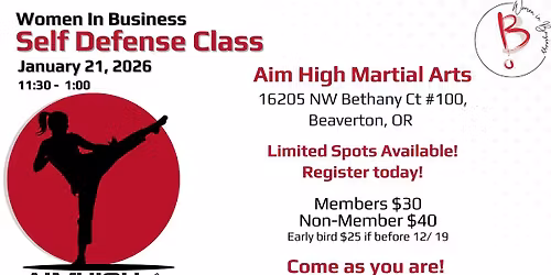 Women In Business Self Defense Class