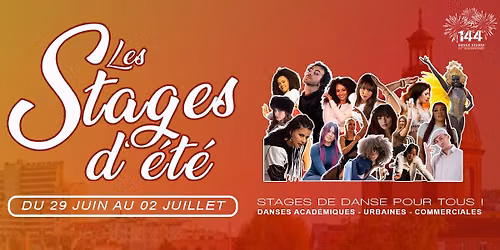 Stages d'\u00e9t\u00e9 - Danses acad\u00e9miques \/ urbaines \/ commerciales
