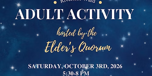 Riverside Ward Adult Activity